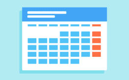 Kalendarz - zebrania i konsultacje - ilustracja