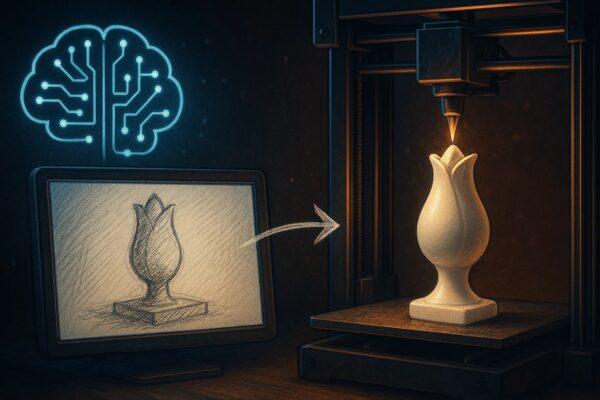 Zajęcia druku 3D - ilustracja